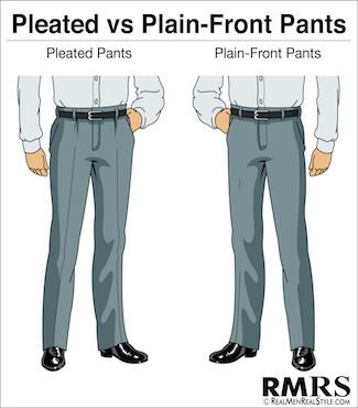 pleated or flat front suit pants - Pi Pants