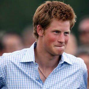 Prince Harry in a simple sport shirt