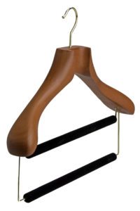 Butler-Luxury-Tailor-Made-Suit-Hanger-with-2-Trouser-Bars-in-Deep-Butterscotch
