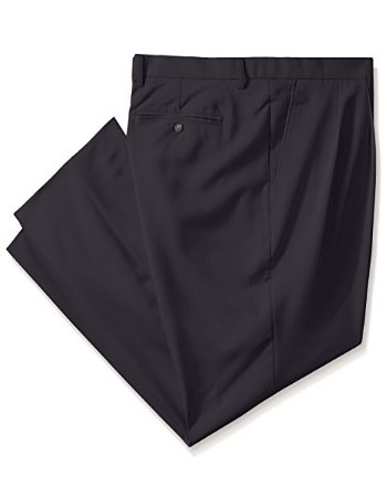 Men's Twill Microfiber Pleated Pant Unhemmed
