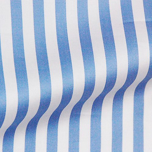 cotton blue stripe on white