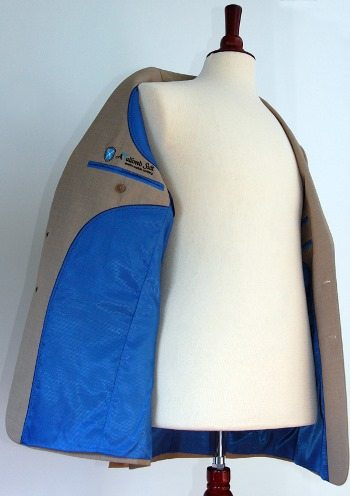 Suit Jacket with Blue Lining