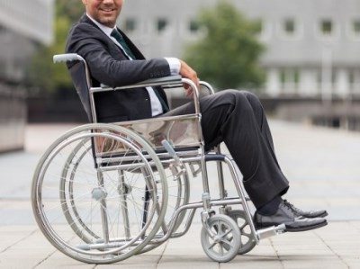 A Man in A Wheelchair