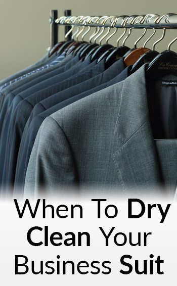 how often should you dry clean a suit