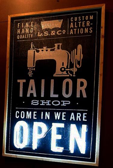 Tailor Shop sign