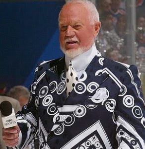 Don Cherry in a loud-patterned suit