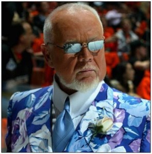 Don Cherry in bright, floral suit