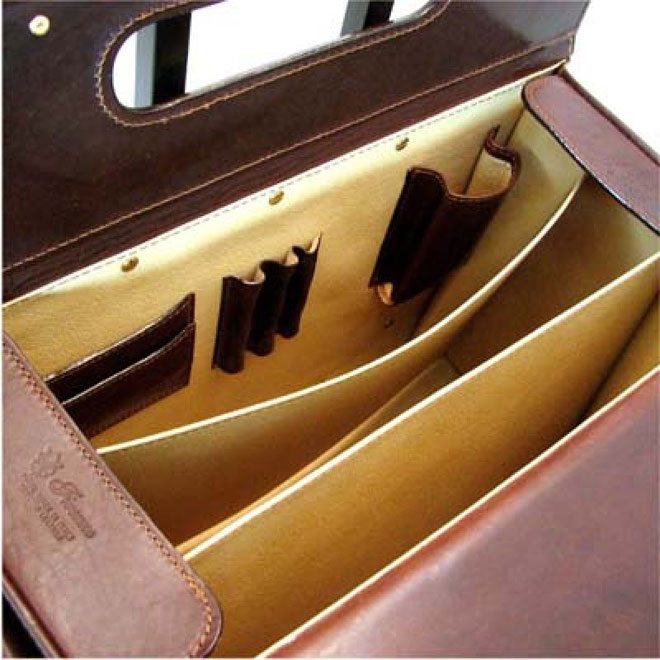 inside leather case 