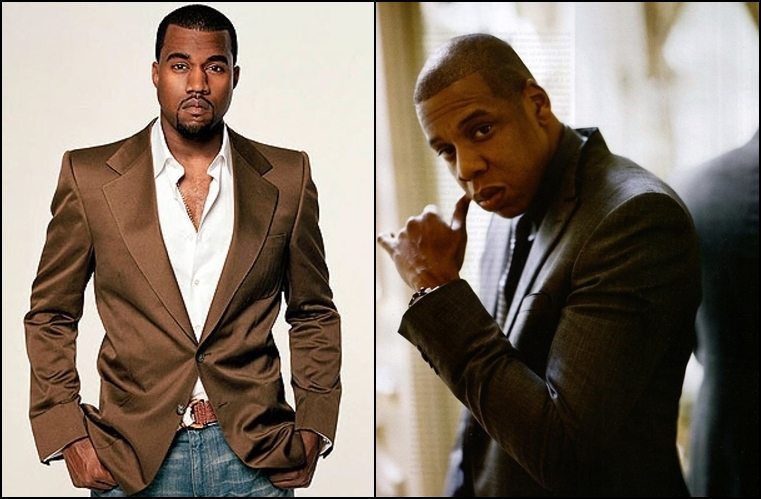 Left: Kanye West Right: Jay-Z