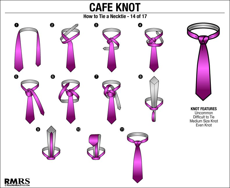 how to tie cafe knot