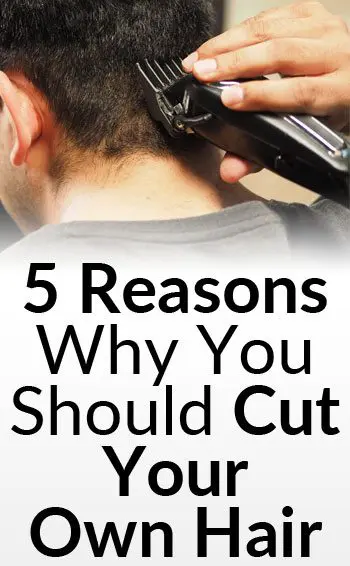 cutting your own hair with electric clippers