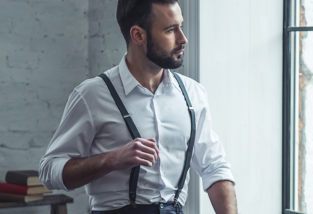 Accessories Belts & Braces Suspenders Wedding suspenders button for men 