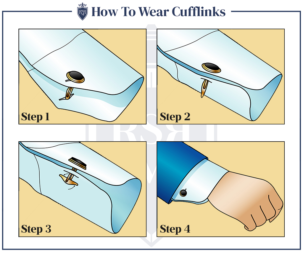 hot to wear cufflinks