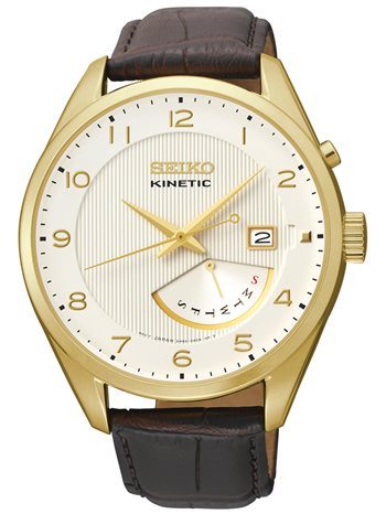 Seiko Men's SRN052 Stainless Steel Watch with Leather Band