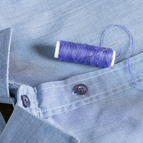 How To Sew On A Button Infographic