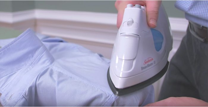 ironing dress shirt shoulders