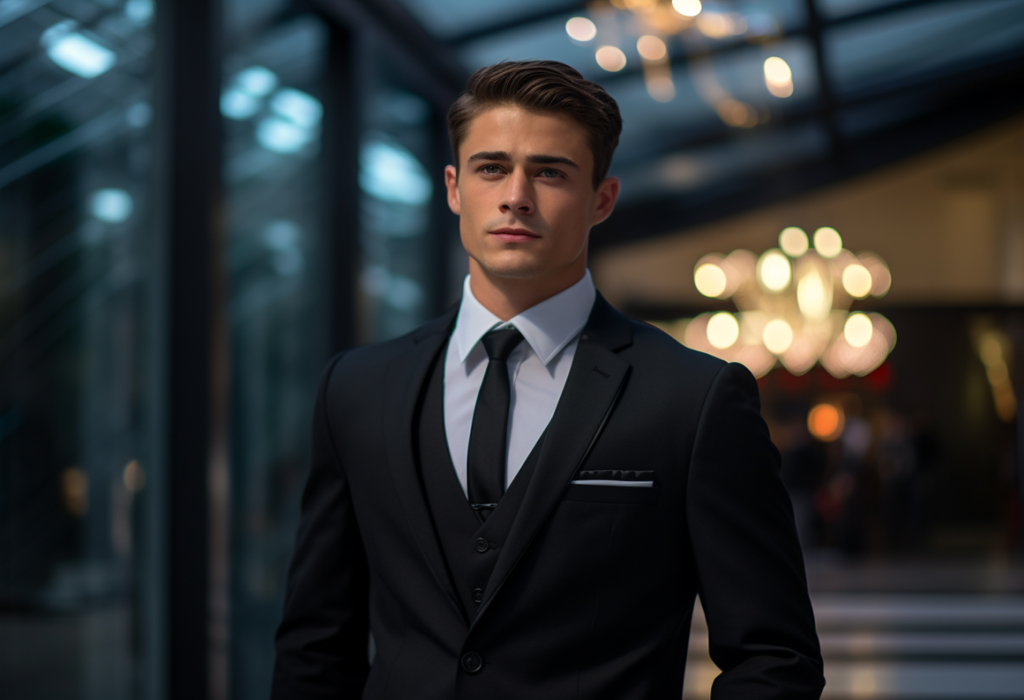 black suit for men