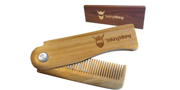 striking viking beard comb