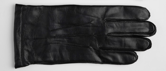 black leather dress gloves