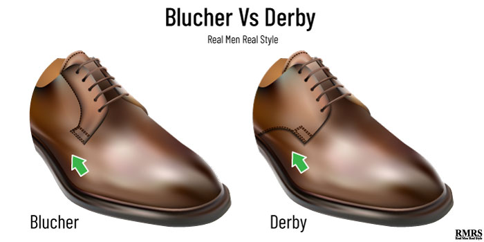 blucher vs derby shoes infographic