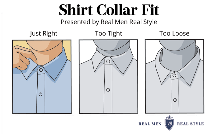 dress shirt collar fit