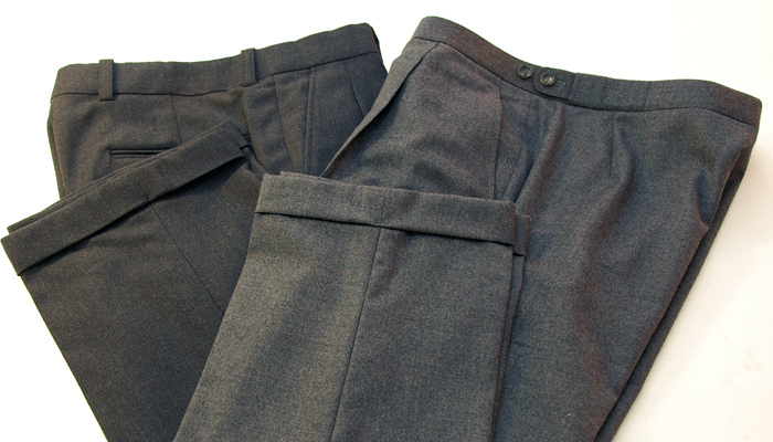 grey flannel trouser