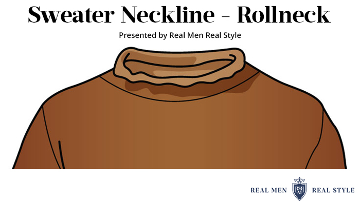 mens sweater necklines rollneck