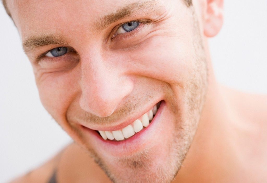 man smiling - safe teeth whitening