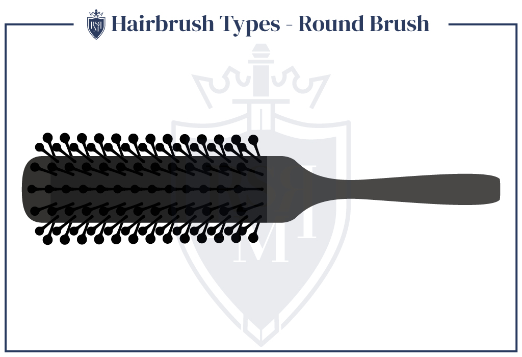 Infographic-Hairbrush-Types-Round-Brush how to brush men's hair