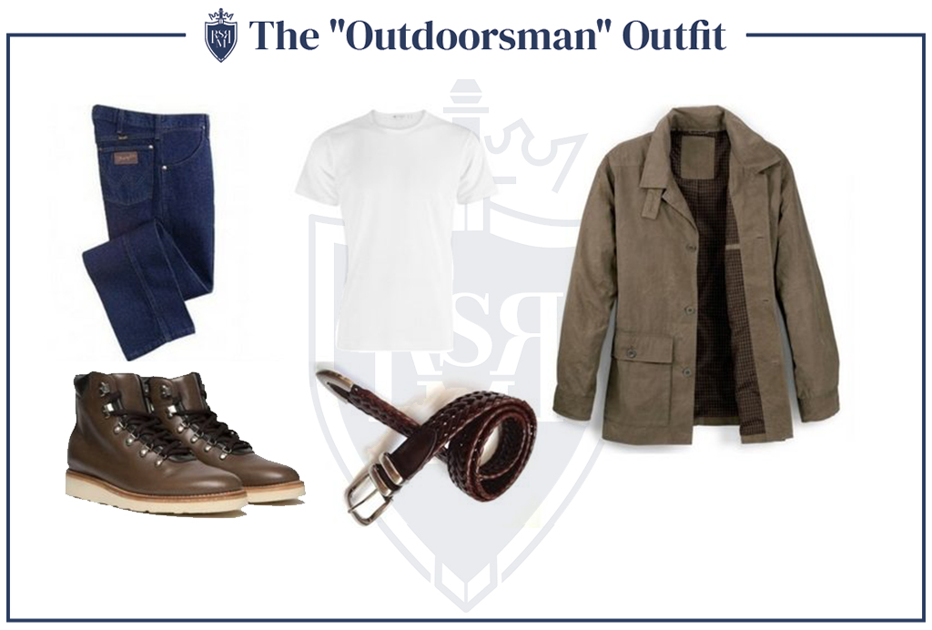 The Outdoorsman option as the first of our men's fall outfits