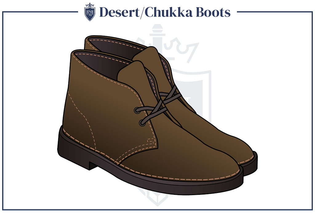 desert chukka boots work great in men's fall outfits