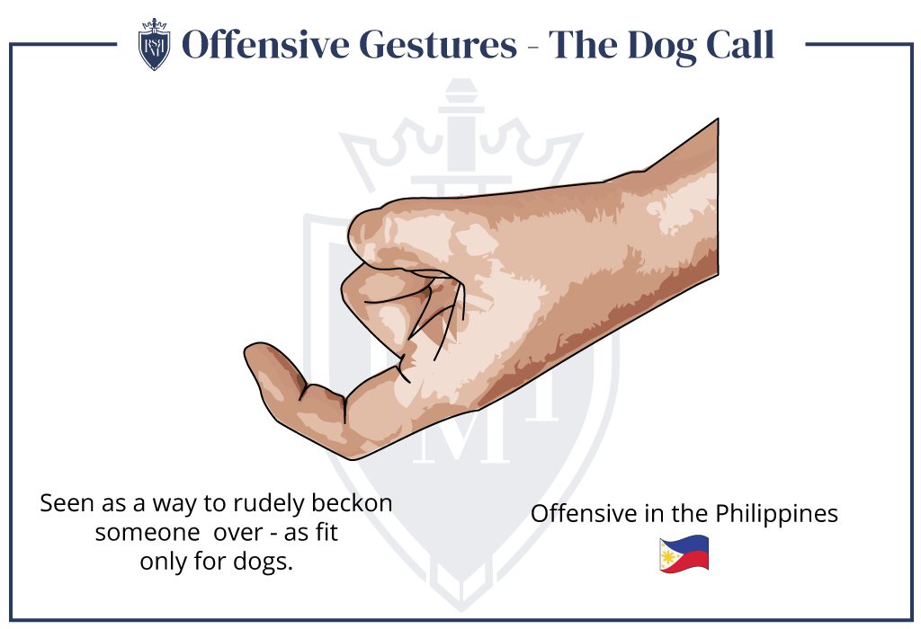 the dog call is a rude hand gesture
