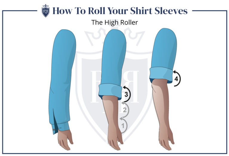 How To Roll Up Shirt Sleeves | 5 Sleeve Folding Methods For Men - RMRS