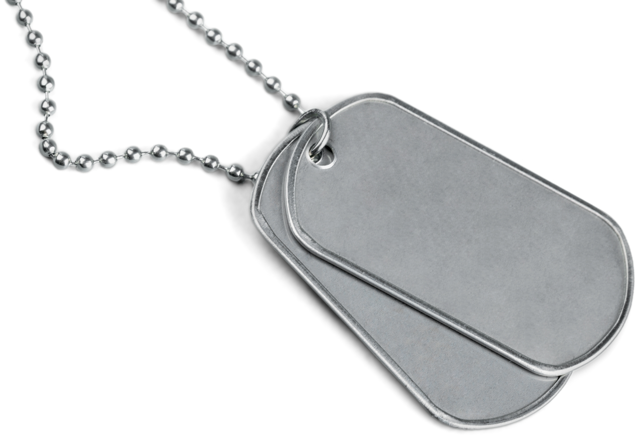 dog tag style men's necklace
