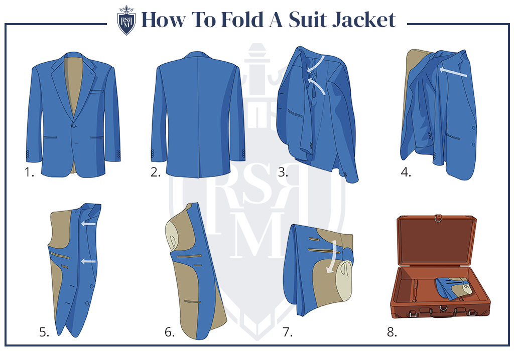 tucked shoulder suit jacket fold