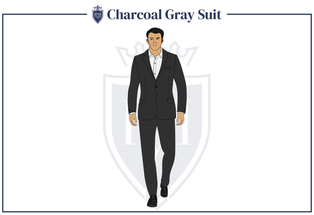 Infographic - Charcoal Gray Suit
