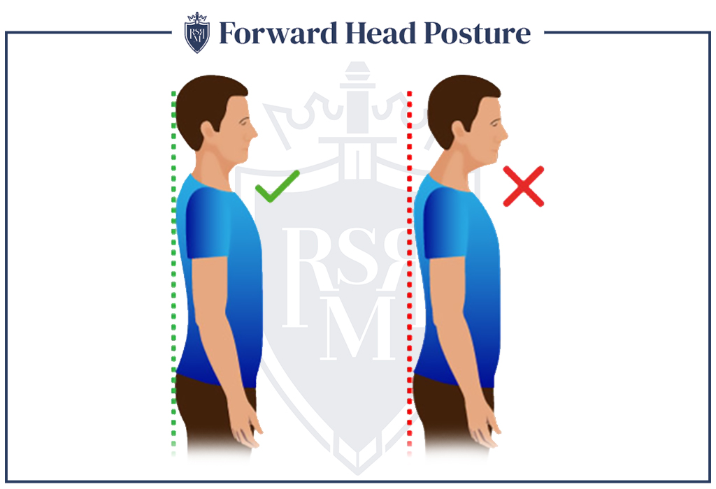 male forward head posture