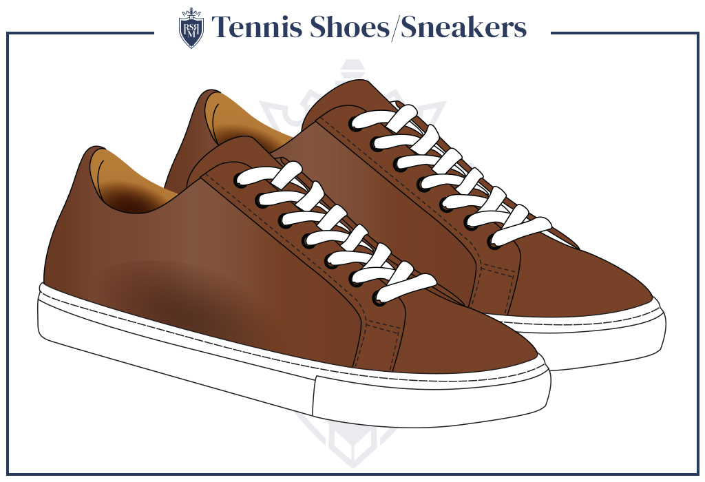 Infographic Tennis Shoes Sneakers