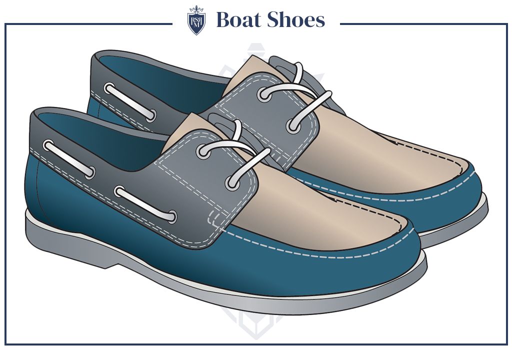 Infographic boat shoes