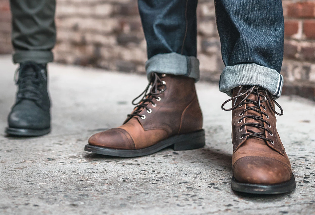 Mens boots are heavy - wear them instead of packing them