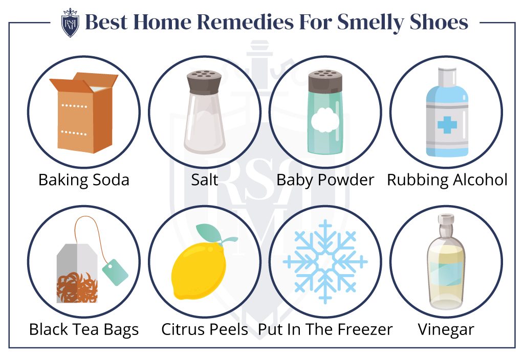 home remedies for smelly shoes infographic