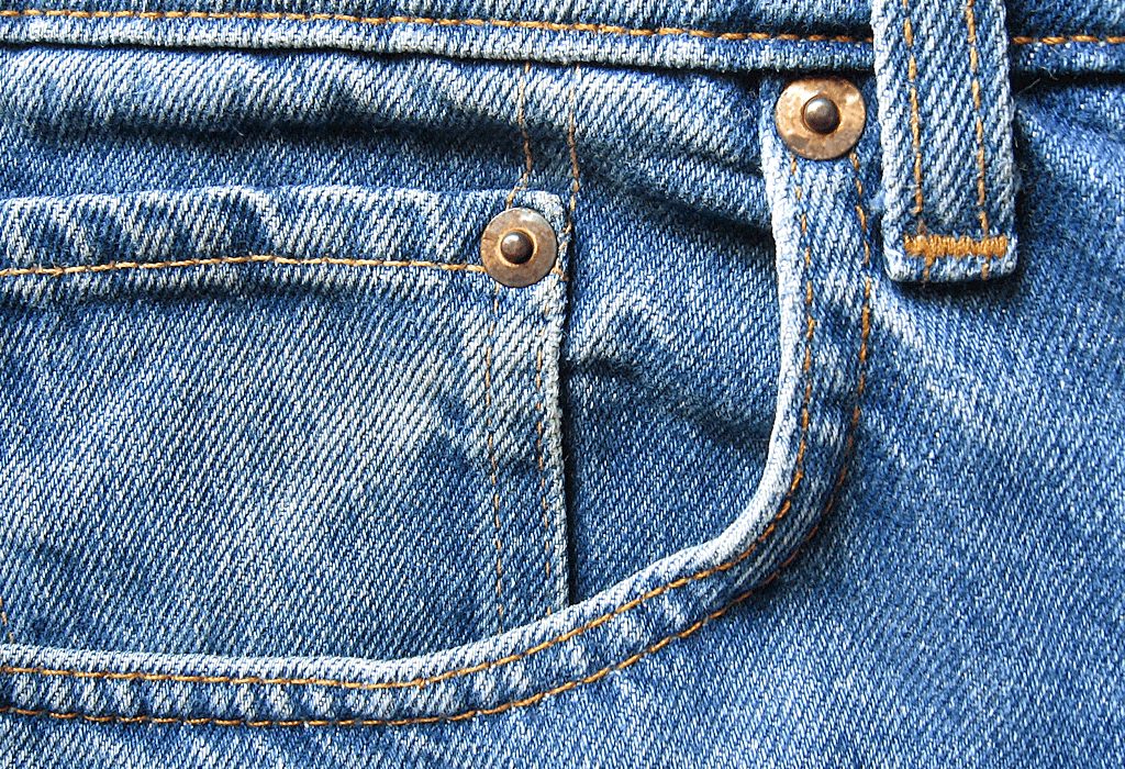 jeans western style pocket