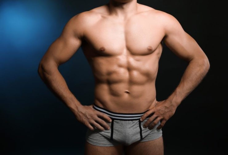 man wearing boxer briefs - type of man's underwear