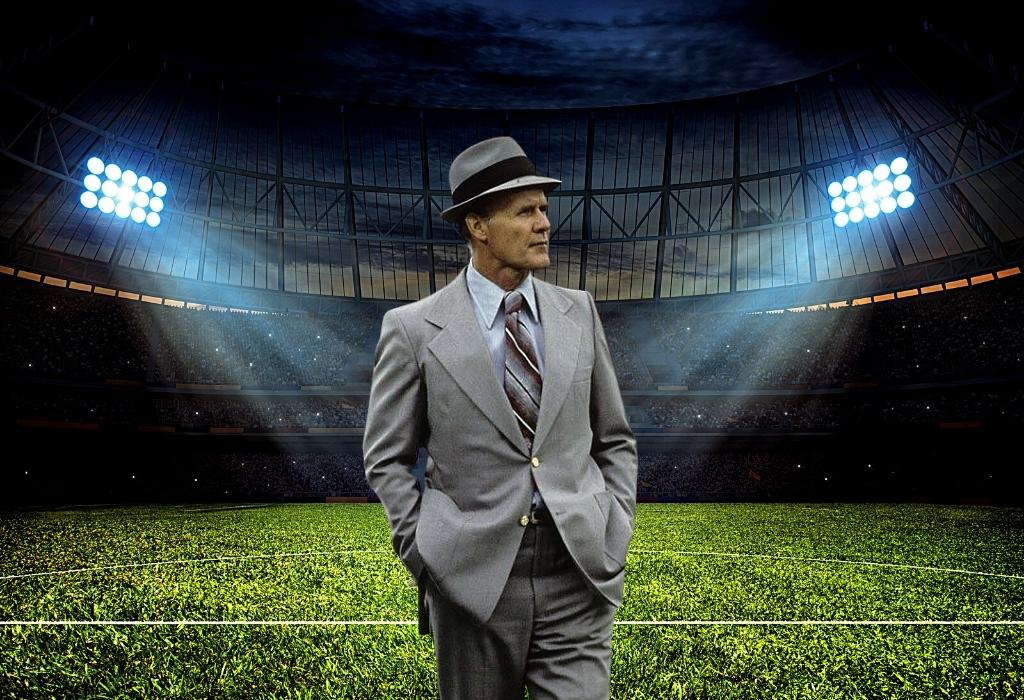 fedora and matching suit nfl coach