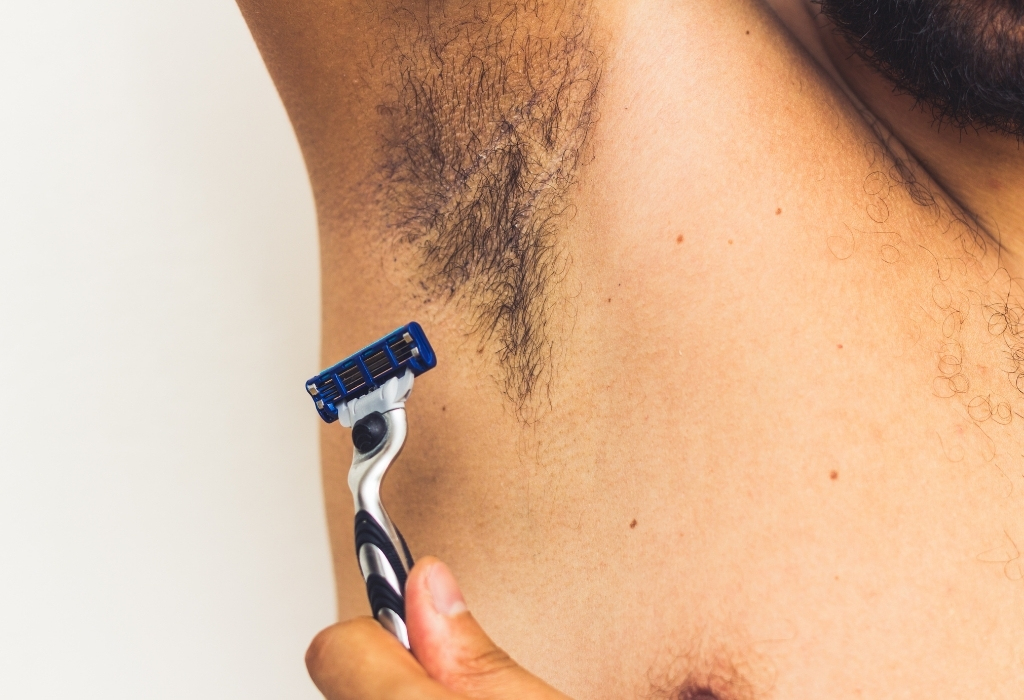 face razor armpit shaving - shave men's armpits