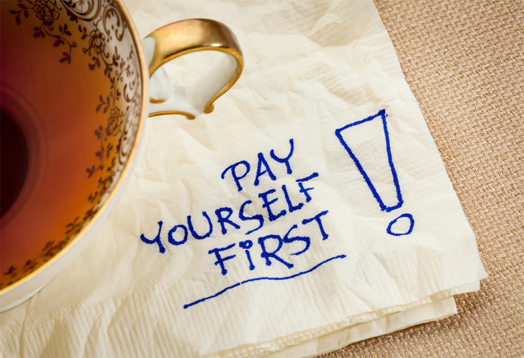 pay yourself first advice for young man