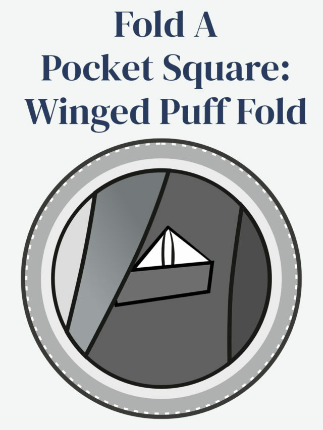 Fold A Pocket Square Winged Puff Fold