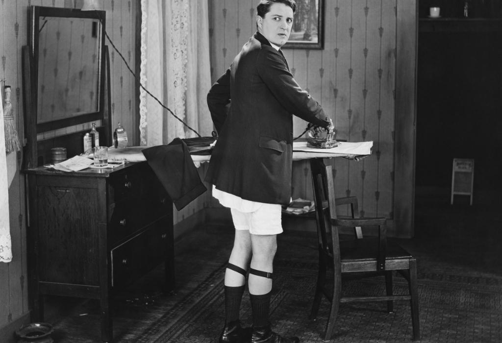 man wearing sock garters - socks sagging