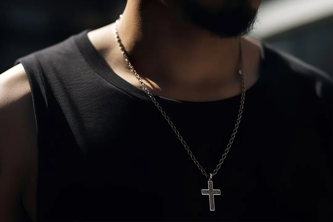 Men's Necklace Style Religious Emblems