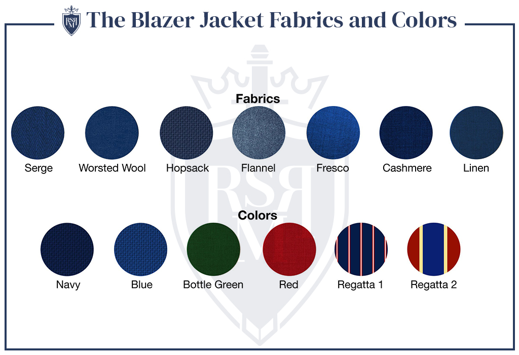 blazer jacket fabrics and colors